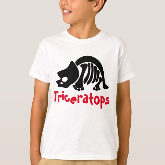 Triceratops Skeleton T-shirt (Voorkant)