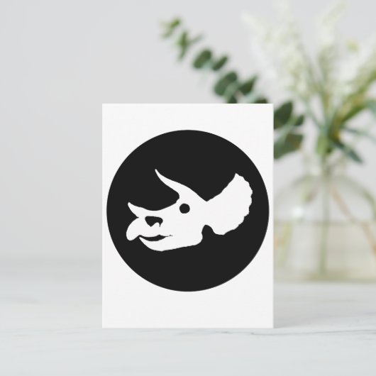 Triceratops Skull Briefkaart (Staand voorkant)