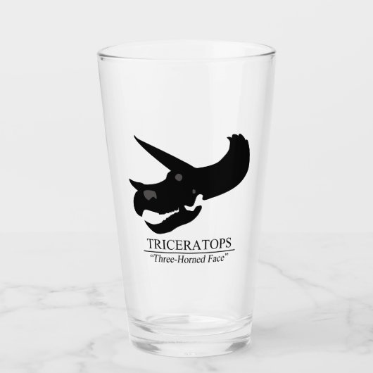 Triceratops Skull Glas (Voorkant)