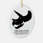 Triceratops Skull Keramisch Ornament (Rechts)