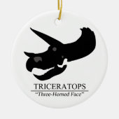 Triceratops Skull Keramisch Ornament (Voorkant)