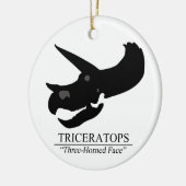 Triceratops Skull Keramisch Ornament (Links)