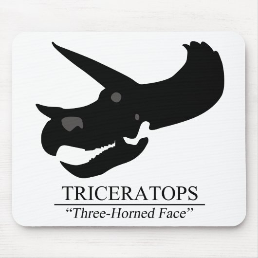 Triceratops Skull Muismat (Voorkant)