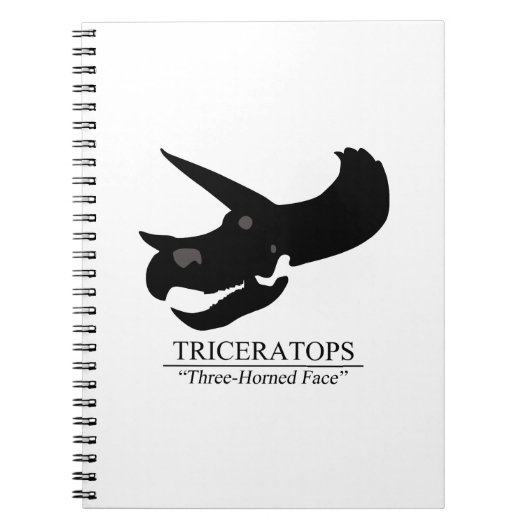 Triceratops Skull Notitieboek (Voorkant)