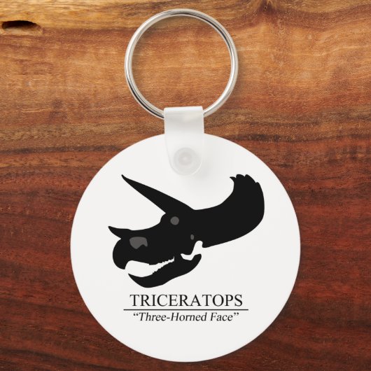 Triceratops Skull Sleutelhanger (Voorkant)