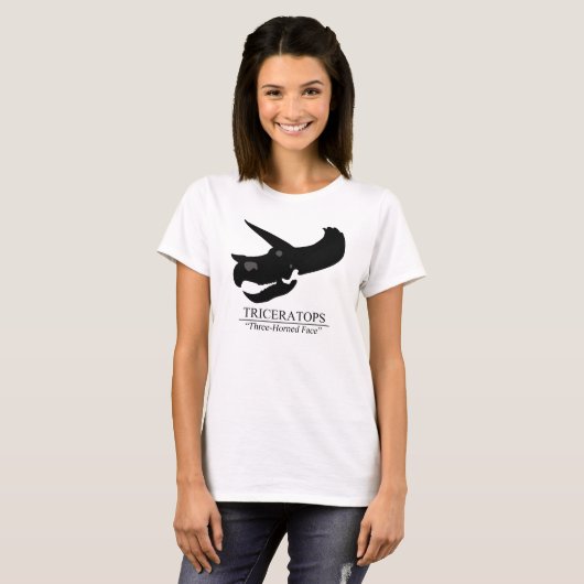 Triceratops Skull T-shirt (Voorkant volledig)