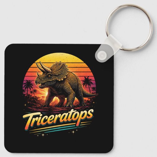 Triceratops Sleutelhanger (Achterkant)