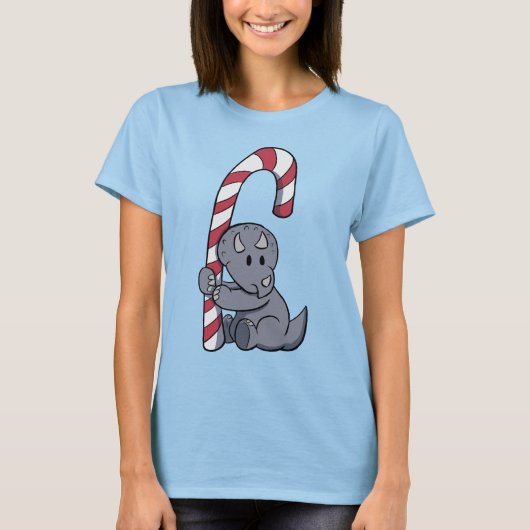 Triceratops snoepriet t-shirt (Voorkant)