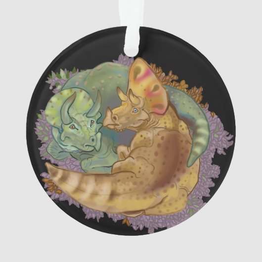 Triceratops Snuggles Ornament (achterkant)