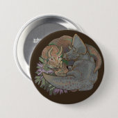 Triceratops Snuggles Ronde Button 7,6 Cm (Voorkant /achterkant)