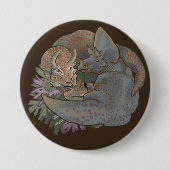 Triceratops Snuggles Ronde Button 7,6 Cm (Voorkant)