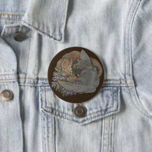 Triceratops Snuggles Ronde Button 7,6 Cm