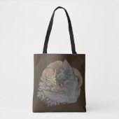 Triceratops Snuggles Tote Bag (Voorkant)