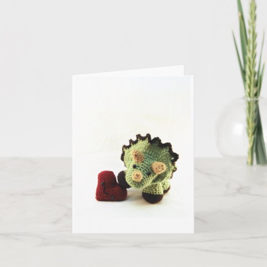 Triceratops - Spatie Feestdagen Kaart (Voorkant)