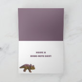 Triceratops Speelgoed Dinosaurus Aangepaste Verjaa Kaart (Binnen)