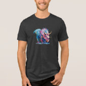 Triceratops Splendor: Unisex T-Shirt (Voorkant)