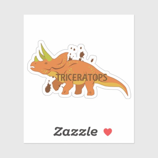 Triceratops Sticker (Vel)