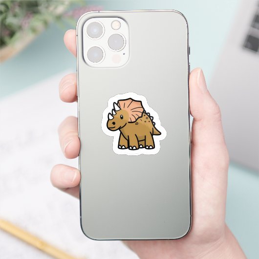 Triceratops Sticker (Telefoon)