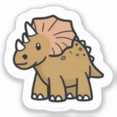 Triceratops Sticker (Voorkant)