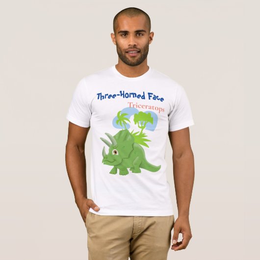 Triceratops T-shirt (Voorkant volledig)