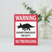 Triceratops (Triceratops) Briefkaart (Staand voorkant)