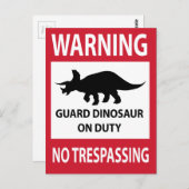 Triceratops (Triceratops) Briefkaart (Voorkant / Achterkant)