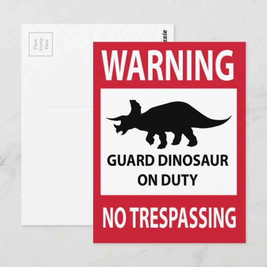 Triceratops (Triceratops) Briefkaart (Voorkant / Achterkant)