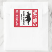 Triceratops (Triceratops) Rechthoekige Sticker (Tas)