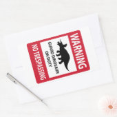 Triceratops (Triceratops) Rechthoekige Sticker (Envelop)