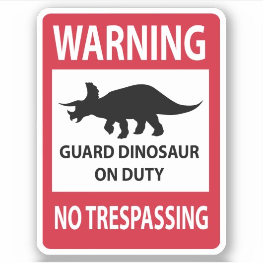 Triceratops (Triceratops) Sticker (Voorkant)