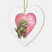 Triceratops Valentijnsdag Keramisch Ornament (Links)