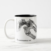 Triceratops vs. T. rex Tweekleurige Koffiemok (Links)