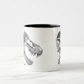 Triceratops vs. T. rex Tweekleurige Koffiemok (Center)