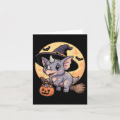 Triceratops Witch Pet Pompoen Halloween Kostuum Me Kaart (Voorkant)