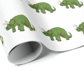 Triceratops Wrapping Paper Cadeaupapier (Rol Hoek)