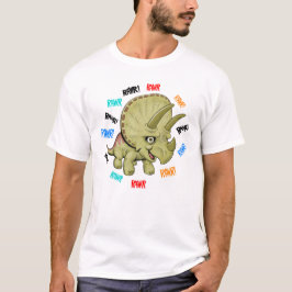 Triceratops zegt "Rawr!" T-shirt