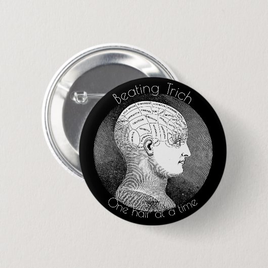 Trichotillomania/Trich Awareness Ronde Button 5,7 Cm (Voorkant /achterkant)