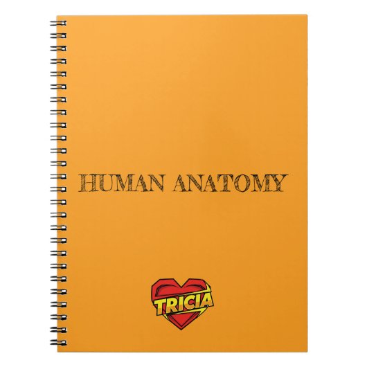 Tricia Hart Oranje Notitieboek (Voorkant)