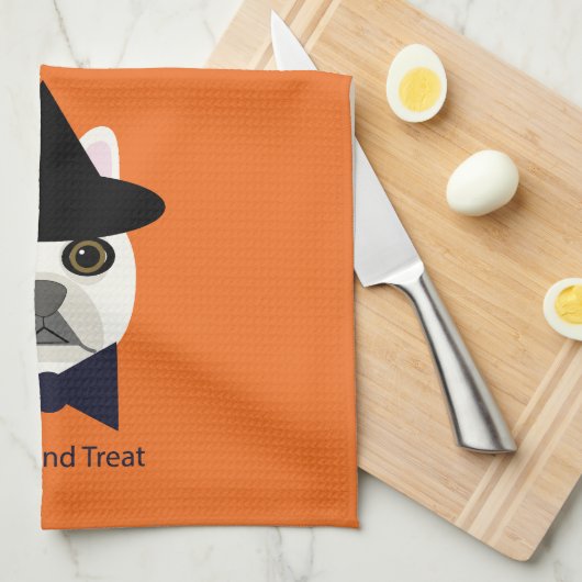Trick and Treat Dog Theedoek (Quarter Fold)