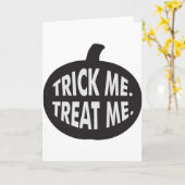 Trick me behandel me B/W Kaart (Gele Bloem)