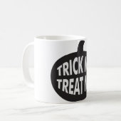 Trick me behandel me B/W Koffiemok (Voorkant links)