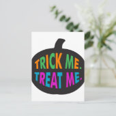 Trick me Behandel me Multi-Color Briefkaart (Staand voorkant)