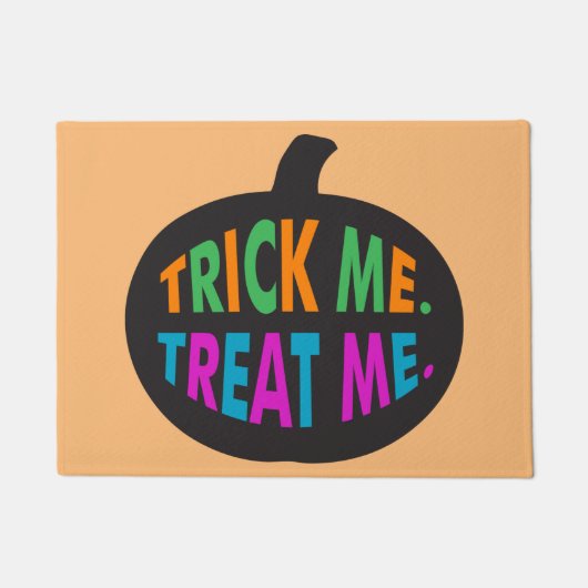 Trick me Behandel me Multi-Color Deurmat (Voorkant)