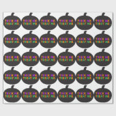 Trick me, behandel me multi-kleuren cadeaupapier (Vlak)