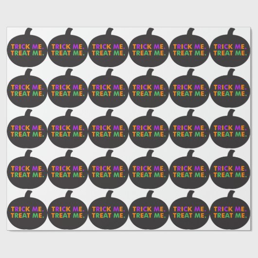 Trick me, behandel me multi-kleuren cadeaupapier (Vlak)