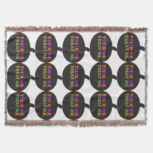 Trick me behandel me multi-kleuren deken (Voorkant)