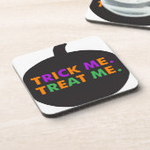 Trick me Behandel me, multi-kleuren Onderzetter (Linkerzijde)