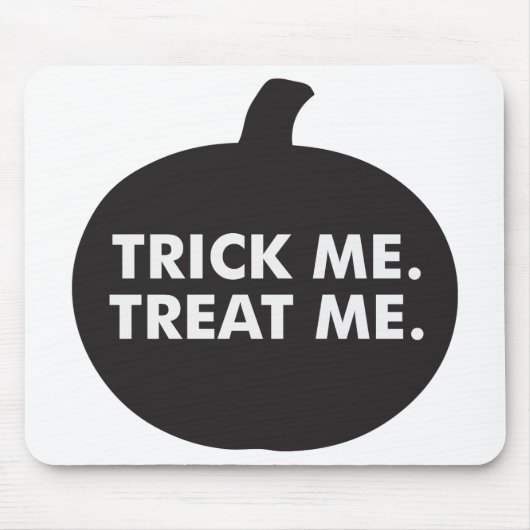 Trick me Treat me, Black White Muismat (Voorkant)