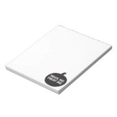 Trick me Treat me, Black White Notitieblok (Linkerzijde)