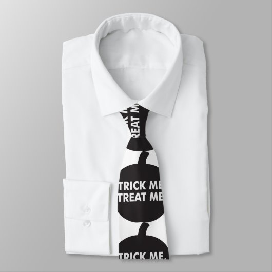Trick me Treat me, Black White Stropdas (Gebonden)